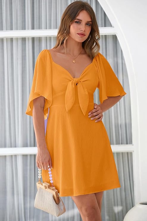 Orange A-Line Barbie Dress